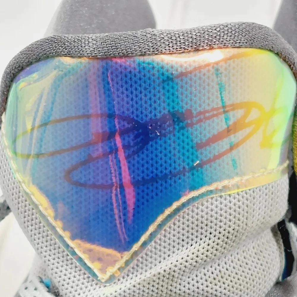 Nike LeBron 13 Blue Lagoon III Hologram Kids Lace Up Athleisure Sneakers B208